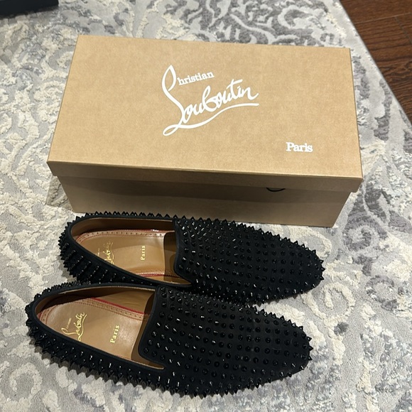 Christian louboutin , dandelion spikes in black, worn 4-5 times at most - Picture 3 of 7